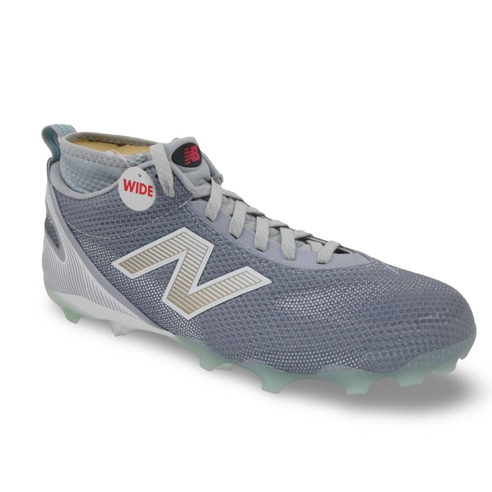 New Balance Men's 10 / Women's 11.5 FreezeLx v5 Lacrosse Cleats Gray White NWOB